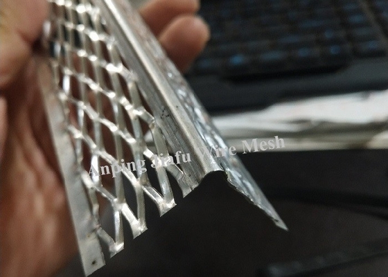 Aluminium Alloy Grade 3003 Drywall Metal Angle Bead Expanded With Reinforced Flange